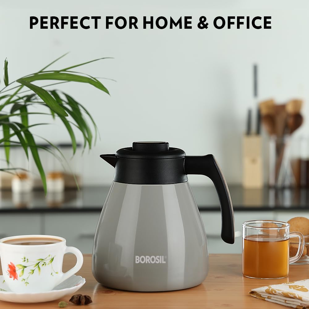 Borosil Stainless Steel Teapot Birch 1500m
